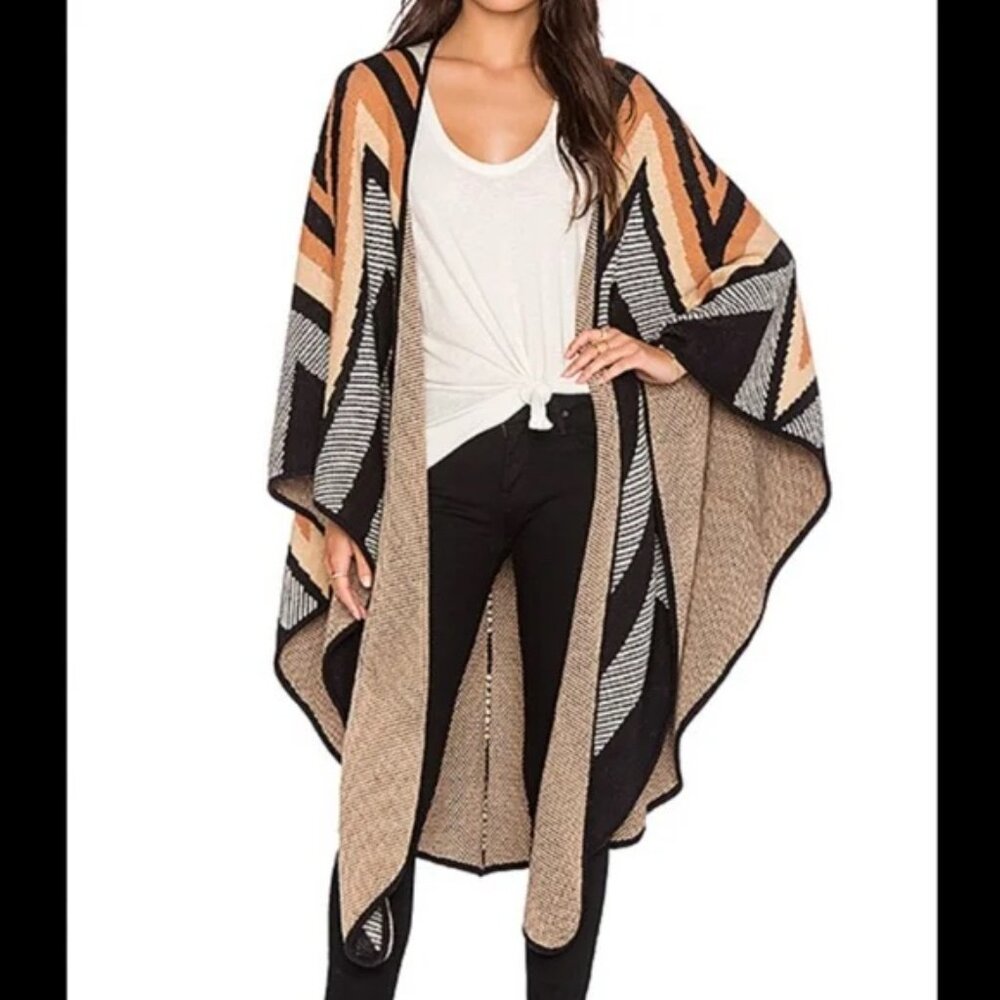 Mara Hoffman Knit Cape Sweater